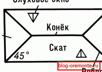 A csípőtető felülnézete