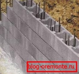 A betonblokkok nélkülözhetetlenek a csík alapjainak kialakításában A betonblokkok nélkülözhetetlenek a csík alapjainak kialakításában