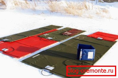 Elektromos takaró a monolit számára. Elektromos takaró a monolit számára.