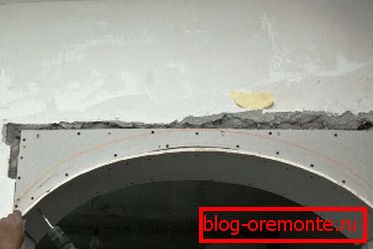 A gipszkarton ívek formái