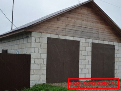 Légkondicionált beton téglák garázsa Légkondicionált beton téglák garázsa