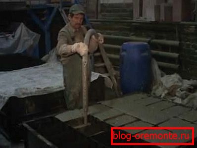 Изготовление блоков из hab beton заливкой в формы Изготовление блоков из hab beton заливкой в формы