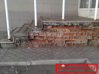 A technológia megsértésének eredménye kerek veranda