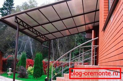 Ponyva a verandán
