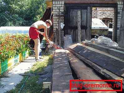 Felkészülés a tető javítására