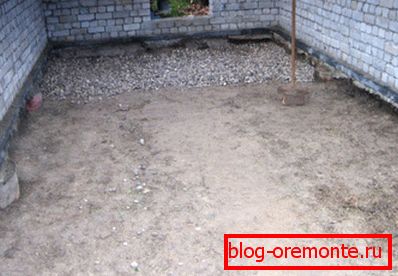 A talp előkészítése az esztrich alá A talp előkészítése az esztrich alá