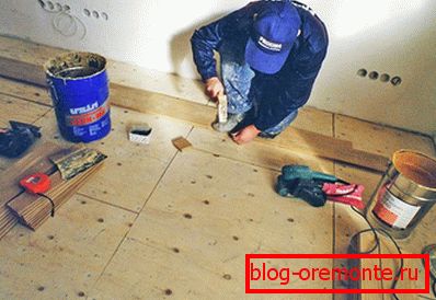 A padló előkészítése laminált fektetéshez