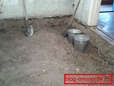 A padló előkészítése betonozáshoz