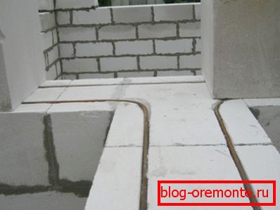 A homogén betonblokkok merevítése A homogén betonblokkok merevítése