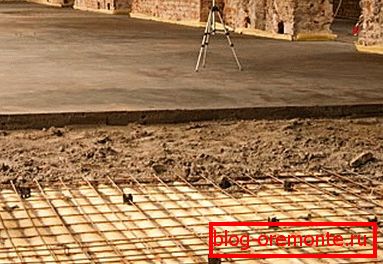 Példa egy megfelelően betonozott padló szerkezetére Példa egy megfelelően betonozott padló szerkezetére