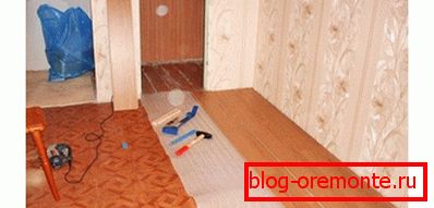 A laminált fektetés folyamata