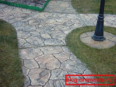 Садовые дорожки из декоративного beton Садовые дорожки из декоративного beton