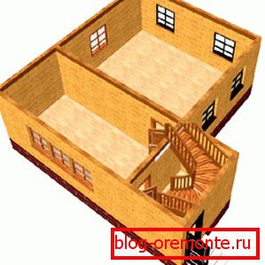 A ház első emeletének képarányos képe 8x8 m. A ház első emeletének képarányos képe 8x8 m.