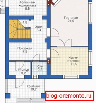 A ház standard kivitelezése a PB-123 habbetonblokkokból A ház standard kivitelezése a PB-123 habbetonblokkokból