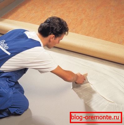 Linóleum beton alapozására Linóleum beton alapozására