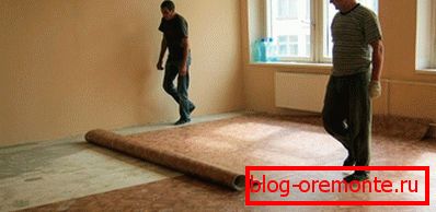 A linóleum betonozására