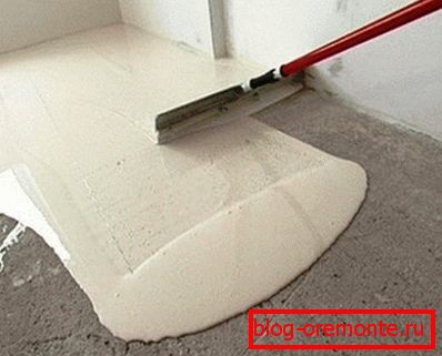A felület kiegyenlítése szintező keverékkel A felület kiegyenlítése szintező keverékkel