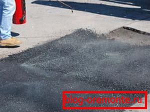 Az aszfaltbeton javítása Az aszfaltbeton javítása